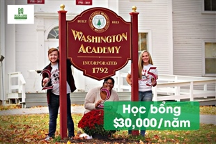 Học bổng du học Mỹ lên đến 30,000 USD từ trường Washington Academy